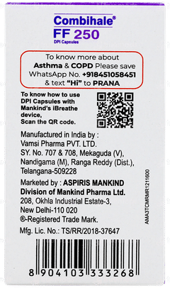 Combihale Ff 250 Dpi Capsule 30 Combihale Ff 250 Dpi Capsule 30