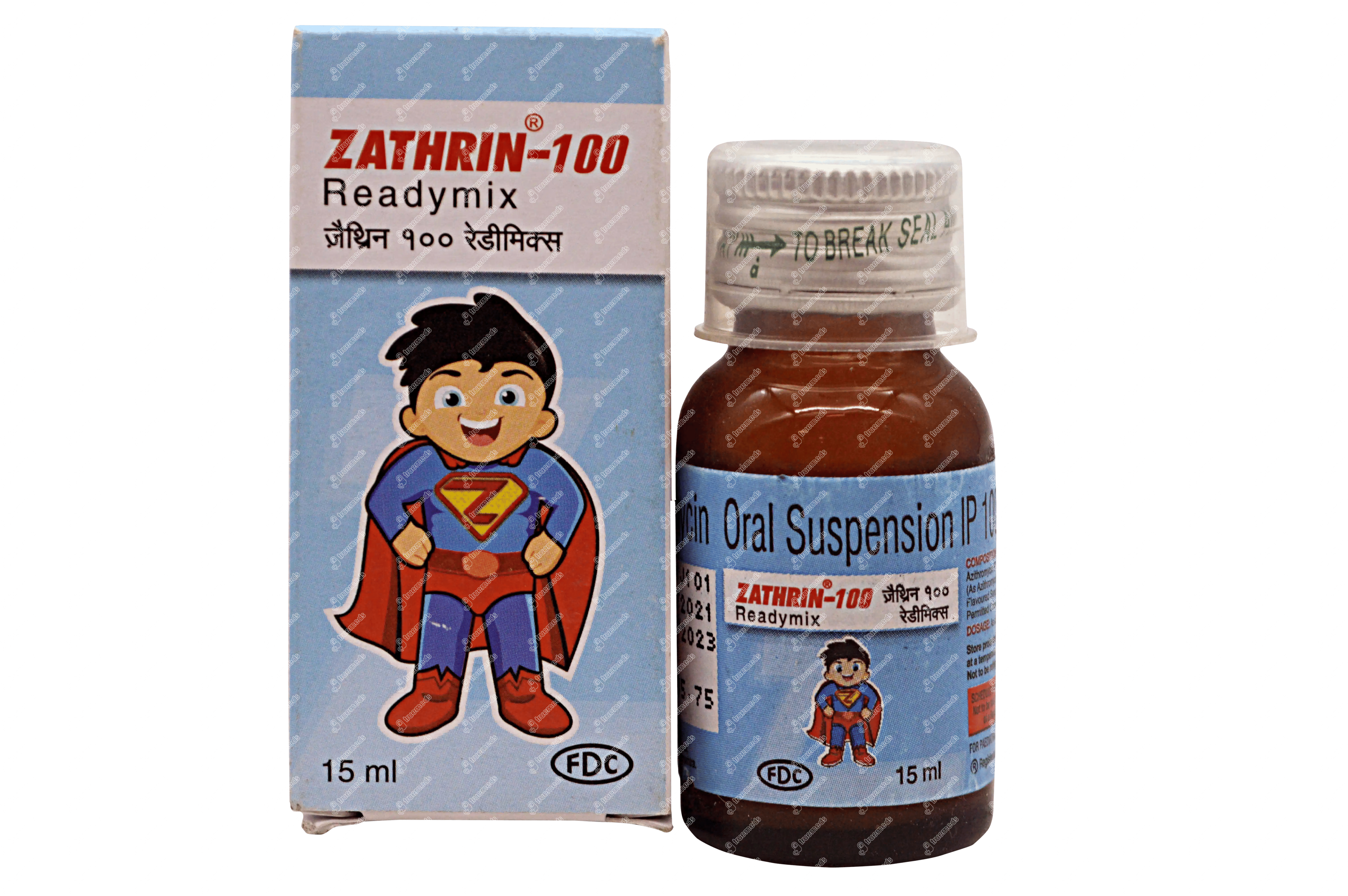 Zathrin 100 Readymix Suspension 15Ml