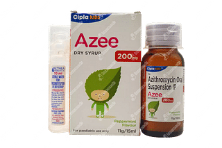 Azee 200mg Peppermint Flavour Dry Syrup 15ml