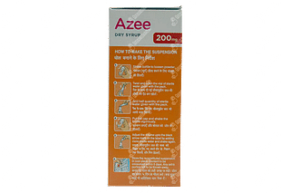 Azee 200mg Peppermint Flavour Dry Syrup 15ml