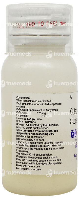 Cefadrox 125Mg Dry Syrup 30Ml