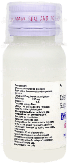 Cefadrox 250mg Dry Syrup 30ml Cefadrox 250mg Dry Syrup 30ml