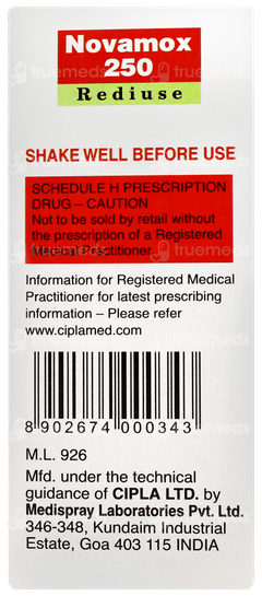 Novamox 250 Rediuse Suspension 30ml