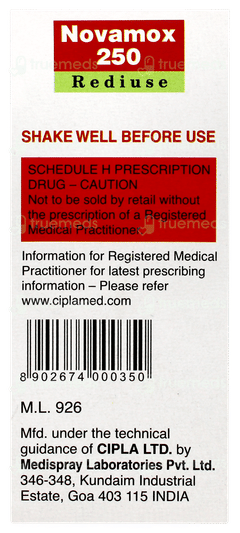 Novamox 250 Rediuse Suspension 60ml