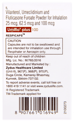 Umiflo Plus 100 Respicaps 15
