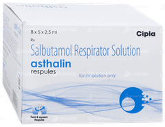 Asthalin 2.5ml Pack Of 5 Respules Asthalin 2.5ml Pack Of 5 Respules