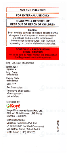 Budeste 0.5mg 2ml Pack Of 5 Respules Budeste 0.5mg 2ml Pack Of 5 Respules