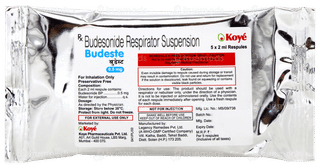 Budeste 0.5mg 2ml Pack Of 5 Respules
