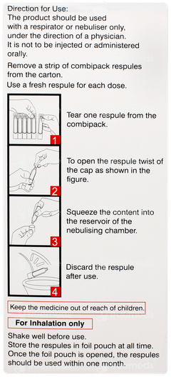 Combimist L 2.5ml Pack Of 5 Respules Combimist L 2.5ml Pack Of 5 Respules