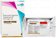 Derinide 0.5mg 2ml Pack Of 5 Respules Derinide 0.5mg 2ml Pack Of 5 Respules