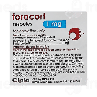 Foracort 1mg 2ml Pack Of 5 Respules