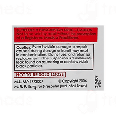 Foracort 1mg 2ml Pack Of 5 Respules