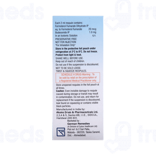 Formonide 1mg 2ml Pack Of 7 Respules