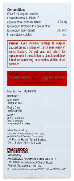 Iprazest 3ml Pack Of 5 Respules