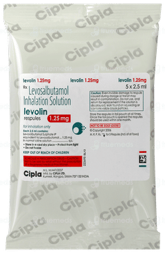 Levolin 1.25mg 2.5ml Pack Of 5 Respules