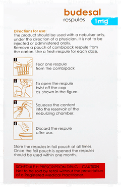 Budesal 1mg 2ml Pack Of 5 Respules