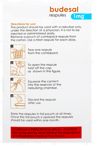 Budesal 1mg 2ml Pack Of 5 Respules
