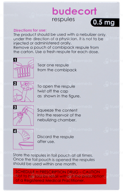 Budecort 0.5mg 2ml Pack Of 5 Respules
