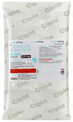 Levolin 0.31mg 2.5ml Pack Of 5 Respules