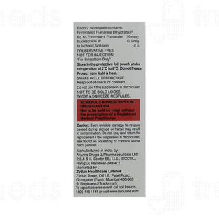 Formonide 0.5mg 2ml Pack Of 7 Respules