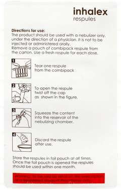 Inhalex 2ml Pack Of 5 Respules
