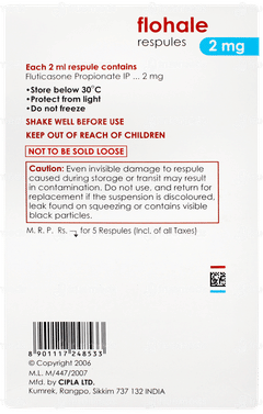 Flohale 2mg 2ml Pack Of 5 Respules