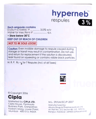 Hyperneb 3% 4Ml Pack Of 7 Respules