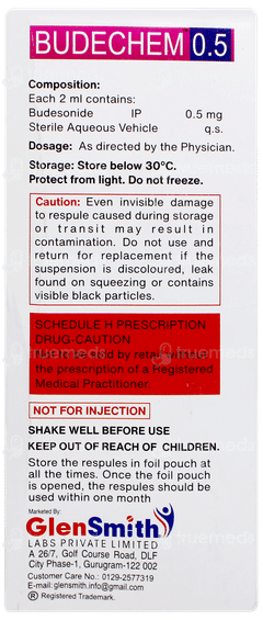 Budechem 0.5 2ml Pack Of 5 Respules