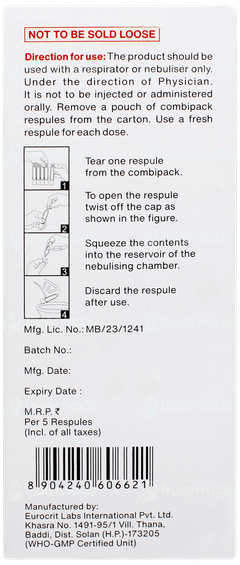 Budechem 0.5 2ml Pack Of 5 Respules
