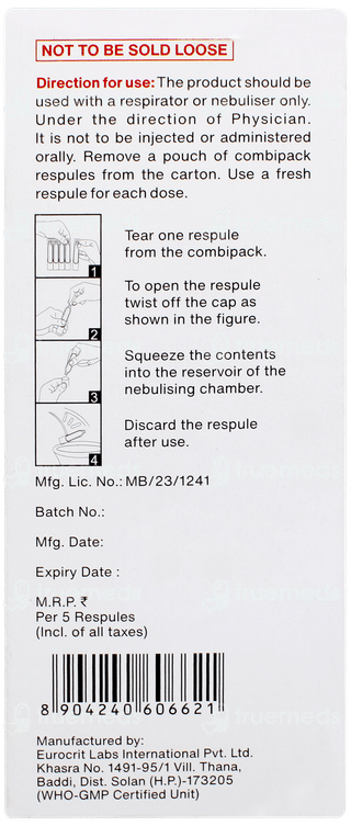 Budechem 0.5 2ml Pack Of 5 Respules