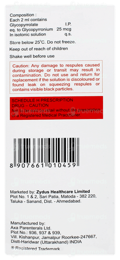 Glynium 2ml Pack Of 5 Respules Glynium 2ml Pack Of 5 Respules