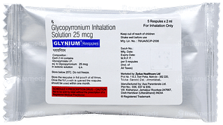 Glynium 2ml Pack Of 5 Respules