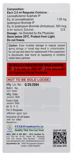 Ipra Trop 2.5ml Pack Of 5 Respules