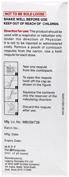 Budefine 0.5 2Ml Pack Of 5 Respules Budefine 0.5 2Ml Pack Of 5 Respules