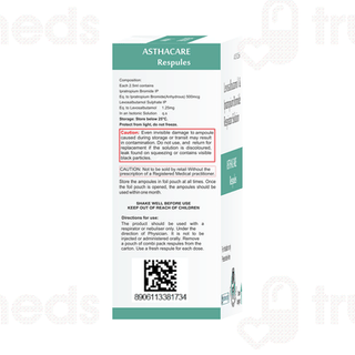Asthacare 2.5ml Pack Of 5 Respules