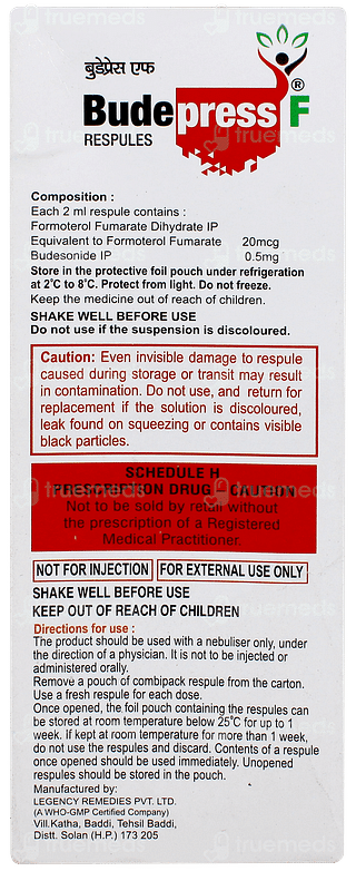 Budepress F 2ml Pack Of 5 Respules