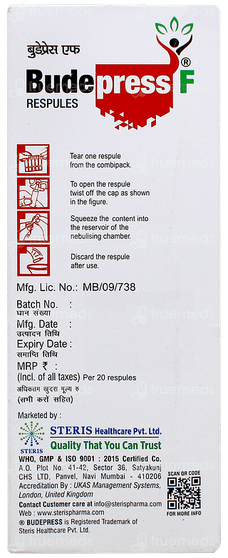 Budepress F 2ml Pack Of 5 Respules