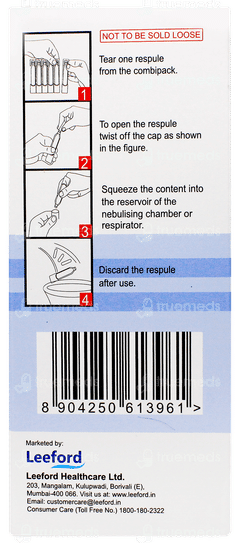 Welbusol 1.25 2.5ml Pack Of 5 Respules
