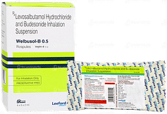 Welbusol B 0.5 2ml Pack Of 5 Respules