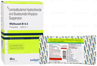 Welbusol B 0.5 2ml Pack Of 5 Respules