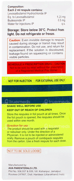 Welbusol B 0.5 2ml Pack Of 5 Respules