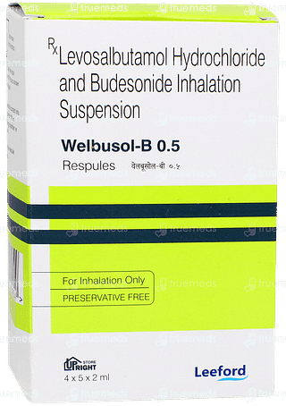 Welbusol B 0.5 2ml Pack Of 5 Respules