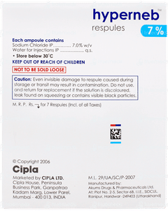 Hyperneb 7% 4ml Pack Of 7 Respules