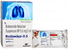 Budaways 0.5 2ml Pack Of 5 Respules Budaways 0.5 2ml Pack Of 5 Respules