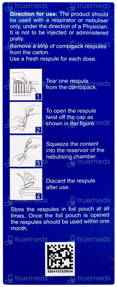 Budaways 0.5 2ml Pack Of 5 Respules Budaways 0.5 2ml Pack Of 5 Respules