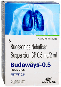Budaways 0.5 2ml Pack Of 5 Respules Budaways 0.5 2ml Pack Of 5 Respules