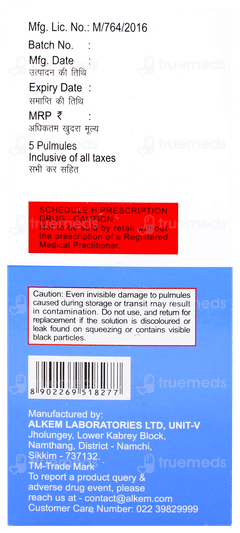 Iprasure 2.5ml Pack Of 5 Pulmules Iprasure 2.5ml Pack Of 5 Pulmules