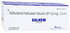 Salkem 2.5ml Pack Of 5 Respules Salkem 2.5ml Pack Of 5 Respules