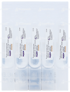 Salkem 2.5ml Pack Of 5 Respules Salkem 2.5ml Pack Of 5 Respules
