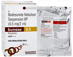 Bunase 0.5 2ml Pack Of 5 Respules
